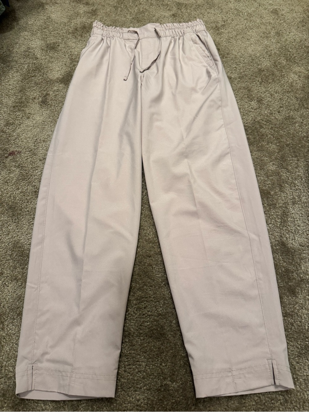 Women’s Relaxed Drawstring Pants in Light Pink